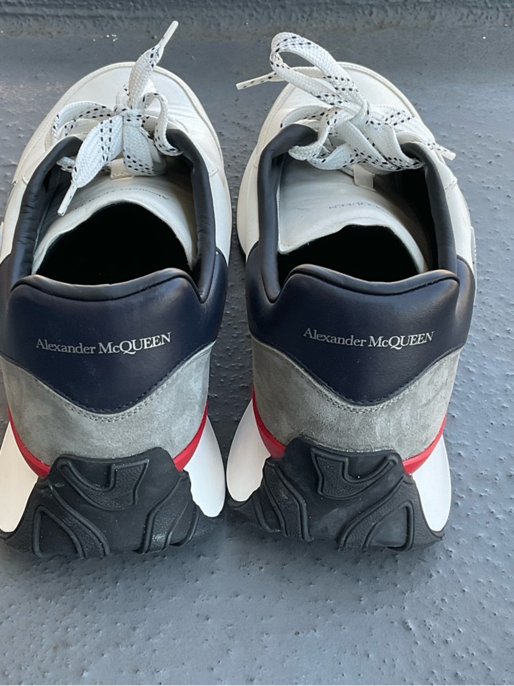 Alexander McQueen Men's Sprint Runner in White/multicolor 46/13 - Picture 11 of 12